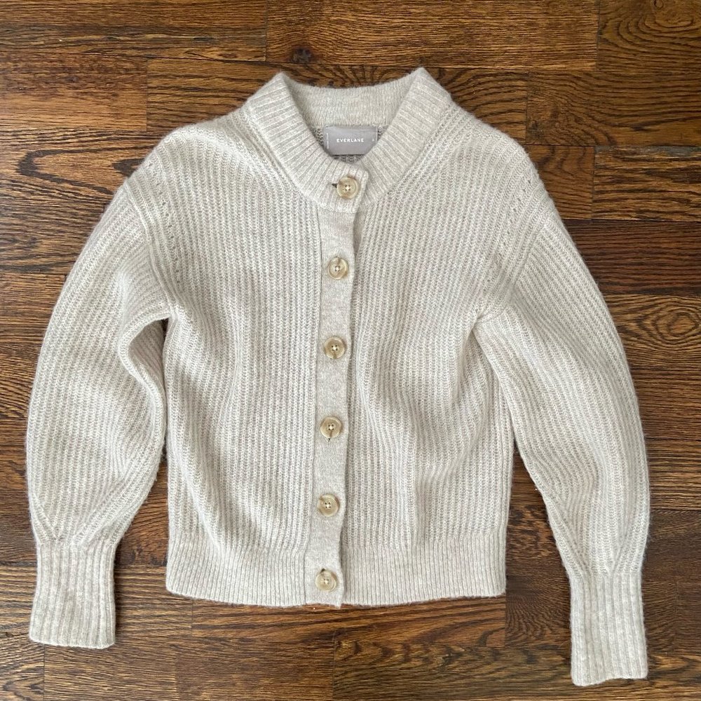 Everlane Alpaca Cropped Cardigan